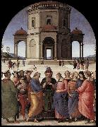 PERUGINO, Pietro Marriage of the Virgin af oil